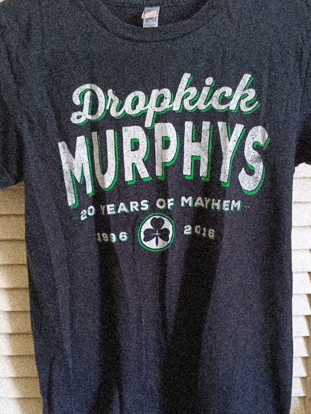American Apparel Black Dropkick Murphys Graphic Tee with White & Green Print